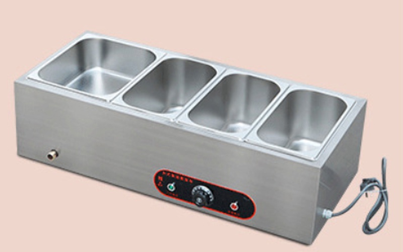 Electric bain marie / food warmer (3pcs 1/3 GN pan & 1pc 1/2 GN pan)